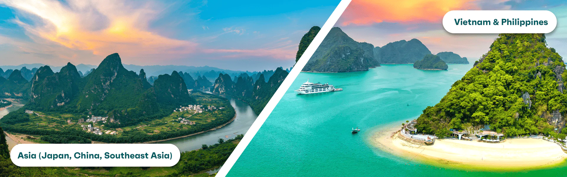 Cruise destination dupe: Asia (Japan, China, Southeast Asia) and Vietnam and Philippines 